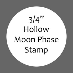Moon Phases, Hollow 3/4"