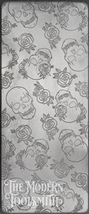 Floral Skulls Texture Plate (a TMTS Original Pattern) - TXP49