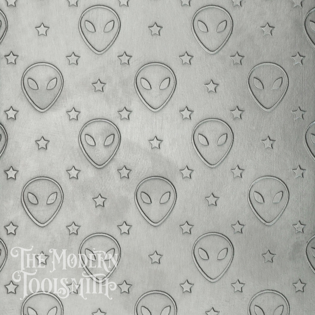 Alien Heads + Stars Texture Plate - TXP34
