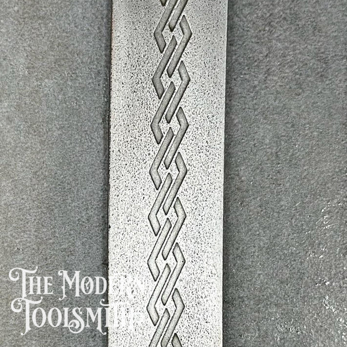 Diamond Chain Link Ring Band Texture Plate - RB11