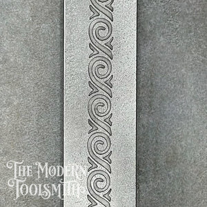 Greek Wave v2 Ring Band Texture Plate - RB04