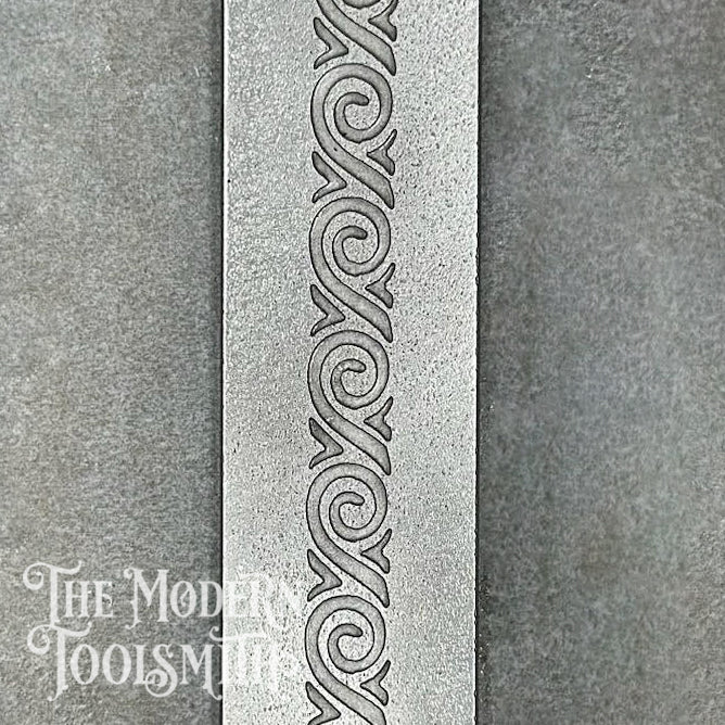 Greek Wave v2 Ring Band Texture Plate - RB04