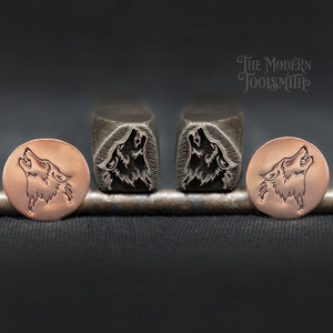 Xtra Large Howling Wolf Head; SET