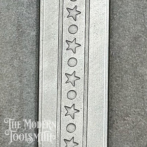 Stars and Circles Ring Band Texture Plate - RB06