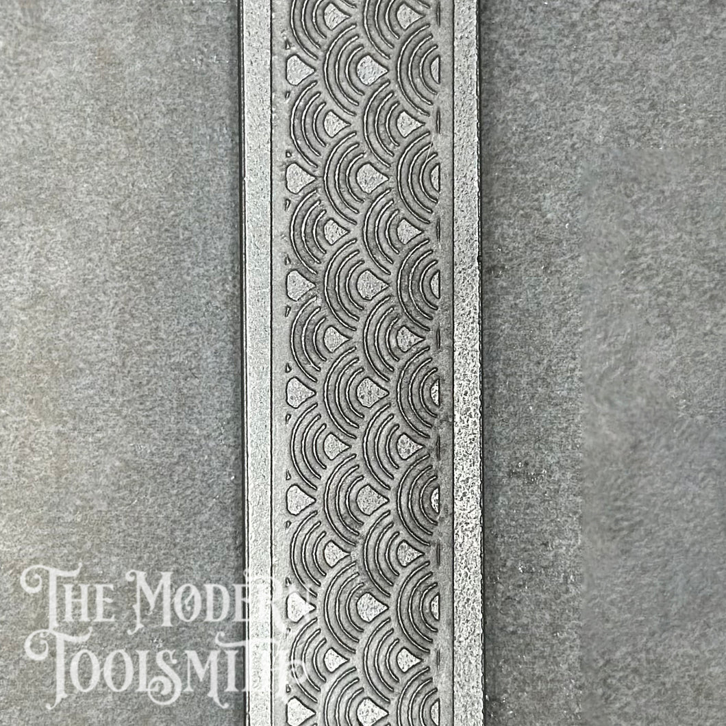Japanese Wave (Seigaiha) Ring Band Texture Plate - RB05