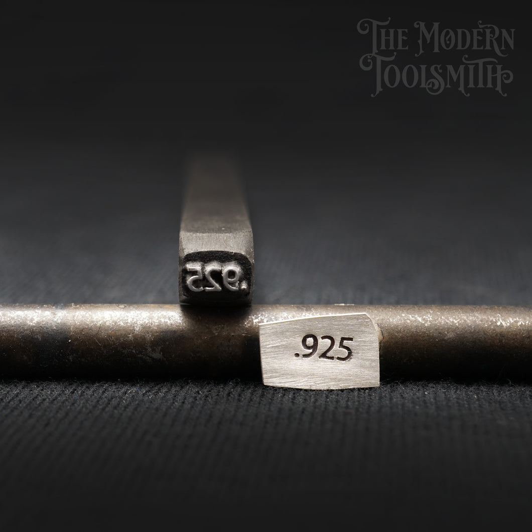 Custom Size 925 stamp: Classic Font