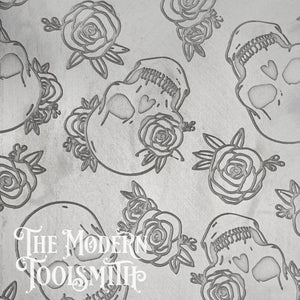 Floral Skulls Texture Plate (a TMTS Original Pattern) - TXP49