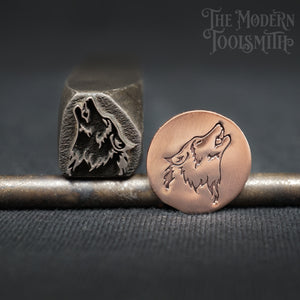 Xtra Large Howling Wolf Head; Right