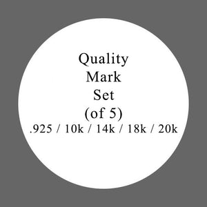 Quality Mark Set (.925 / 10k / 14k/ 18k / 20k)