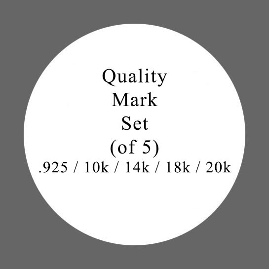 Quality Mark Set (.925 / 10k / 14k/ 18k / 20k)