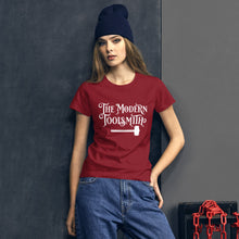 Load image into Gallery viewer, The Modern Toolsmith Original (White Print) Women&#39;s Fit T-shirt
